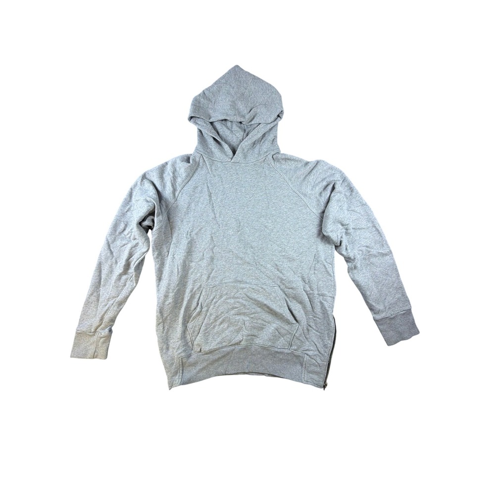 Fear of God FOG Collection One 2015 Side Zip Fleece Hoodie Gray M Small Holes